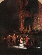 REMBRANDT Harmenszoon van Rijn Christ and the Woman Taken in Adultery Germany oil painting reproduction